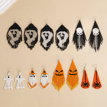 Load image into Gallery viewer, Halloween Handmade Beaded Earrings
