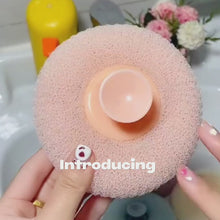 Load and play video in Gallery viewer, Gentle Exfoliating Shower Sponges with Suction Cup, Set of 4
