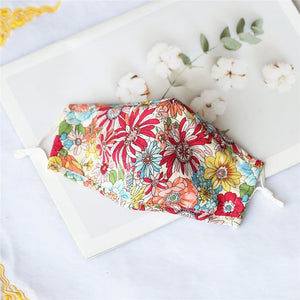 Colorful Floral Cotton Cover - 4 Pcs