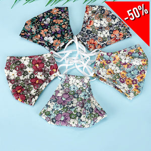 New! Colorful Floral Cotton Cover - 5 Pcs